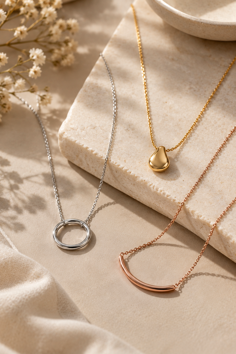 Bare Metal Necklaces