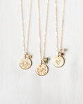 Solid Gold Kindred Birthstone Necklace