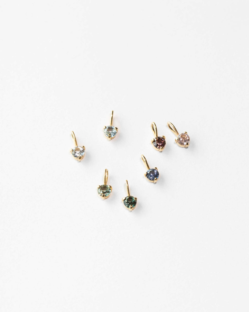 Solid Gold Flora Birthstone Necklace