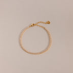 Classic Diamond Tennis Bracelet Silver 18K Gold Plated