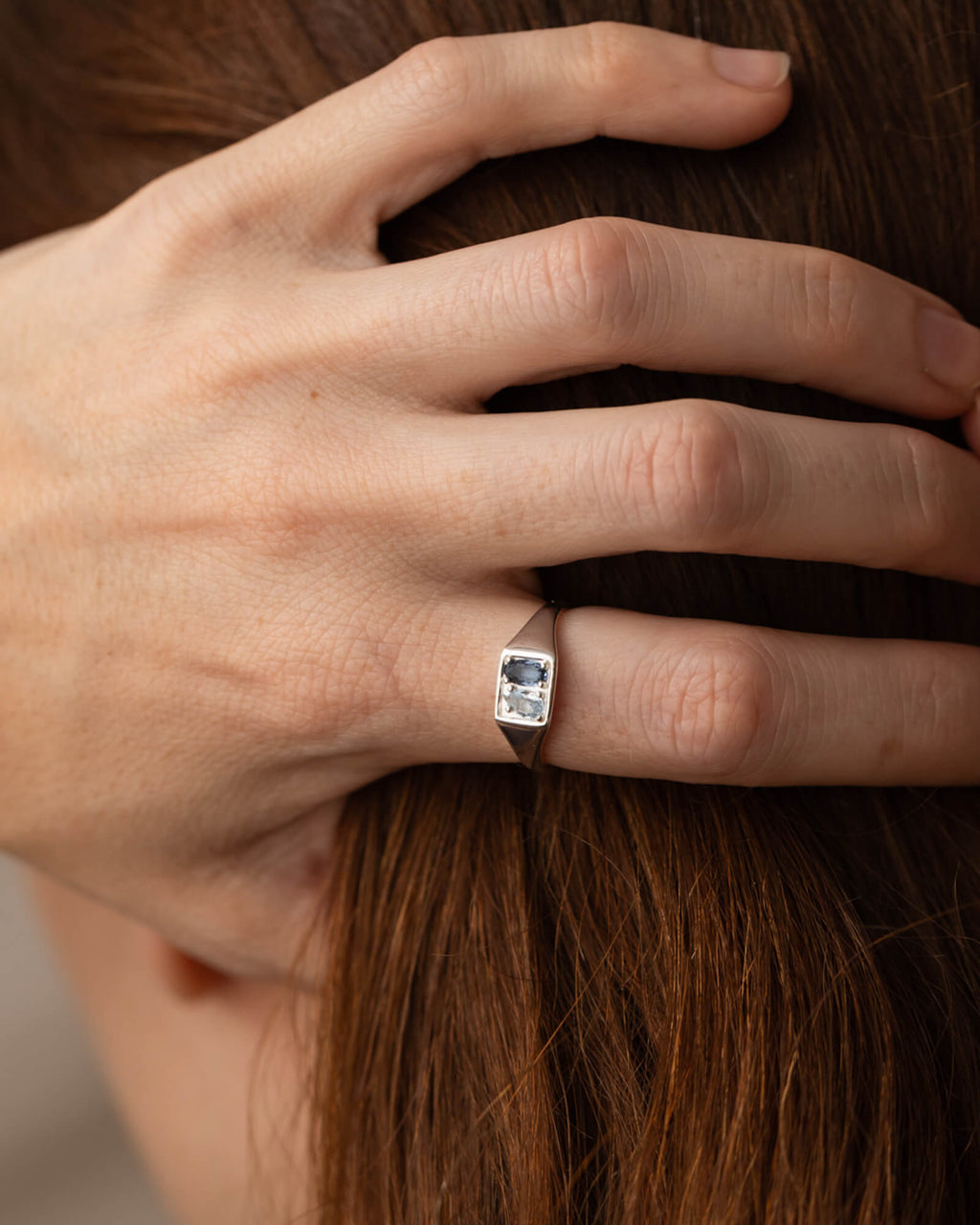 Toi et Moi Birthstone Signet