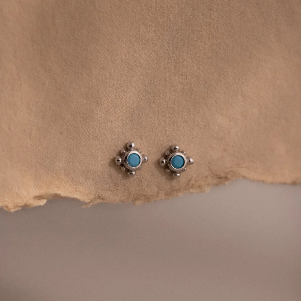 Mara Studs Silver 18K Gold Plated