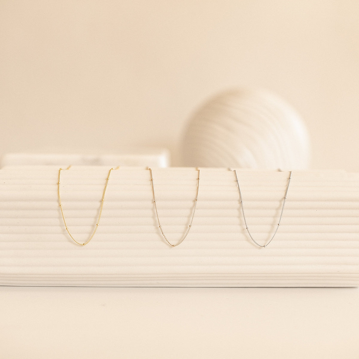 Essential Bracelet Chains Silver 18K Gold Plated
