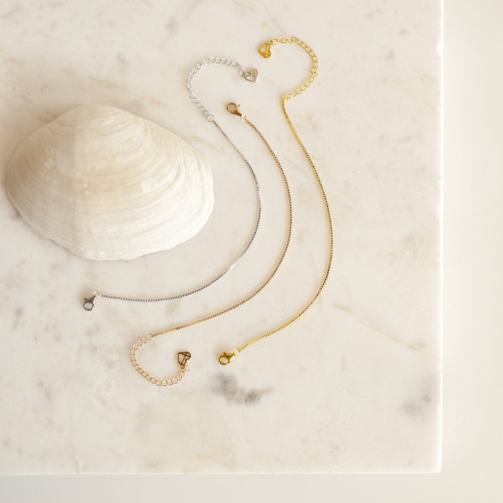 Essential Bracelet Chains Silver 18K Gold Plated
