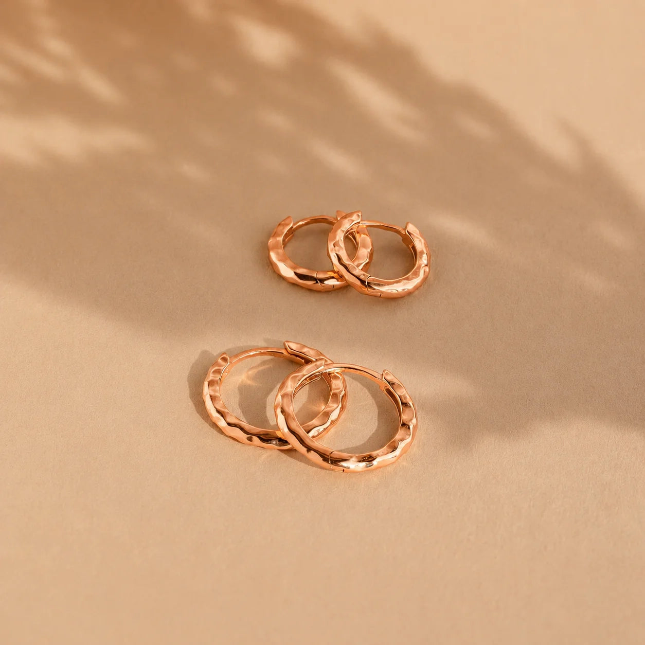 Mini Hammered Hoops
