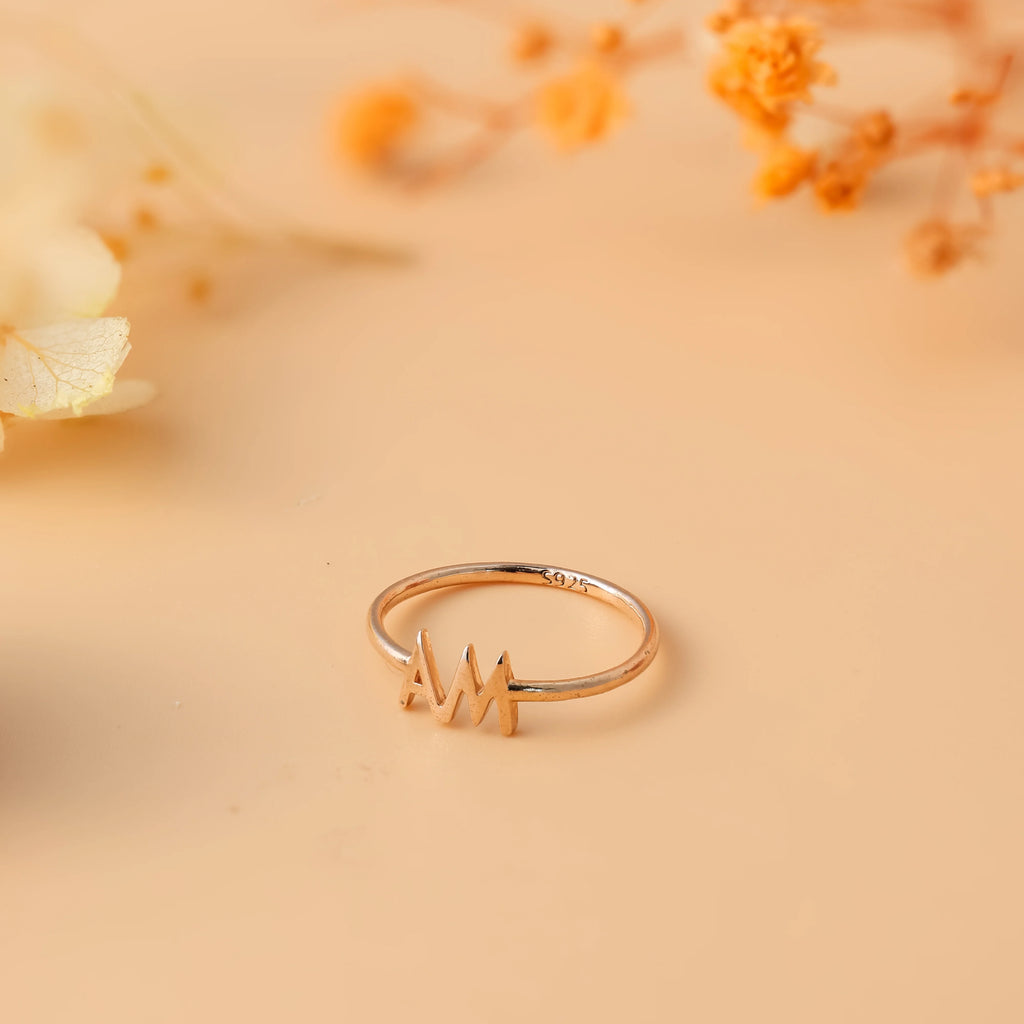 Duo Initial Ring: Personalized Elegance