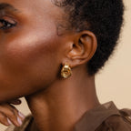 Triple Knot Earrings Silver 18K Gold Plated