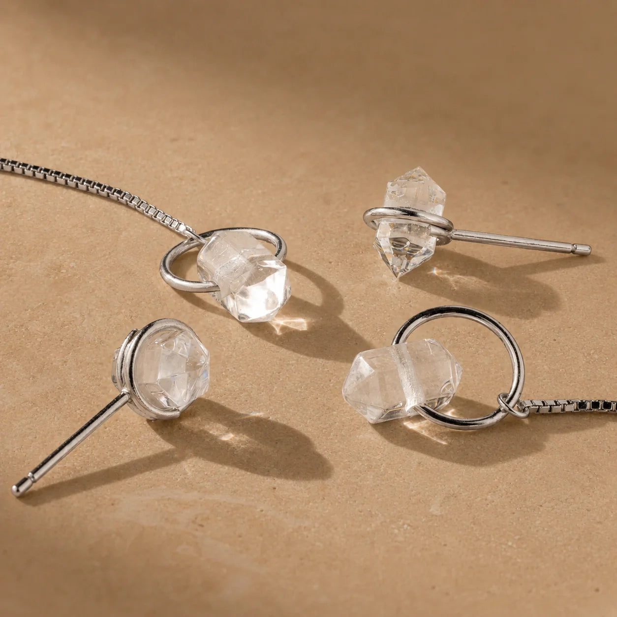 Herkimer Diamond Earrings