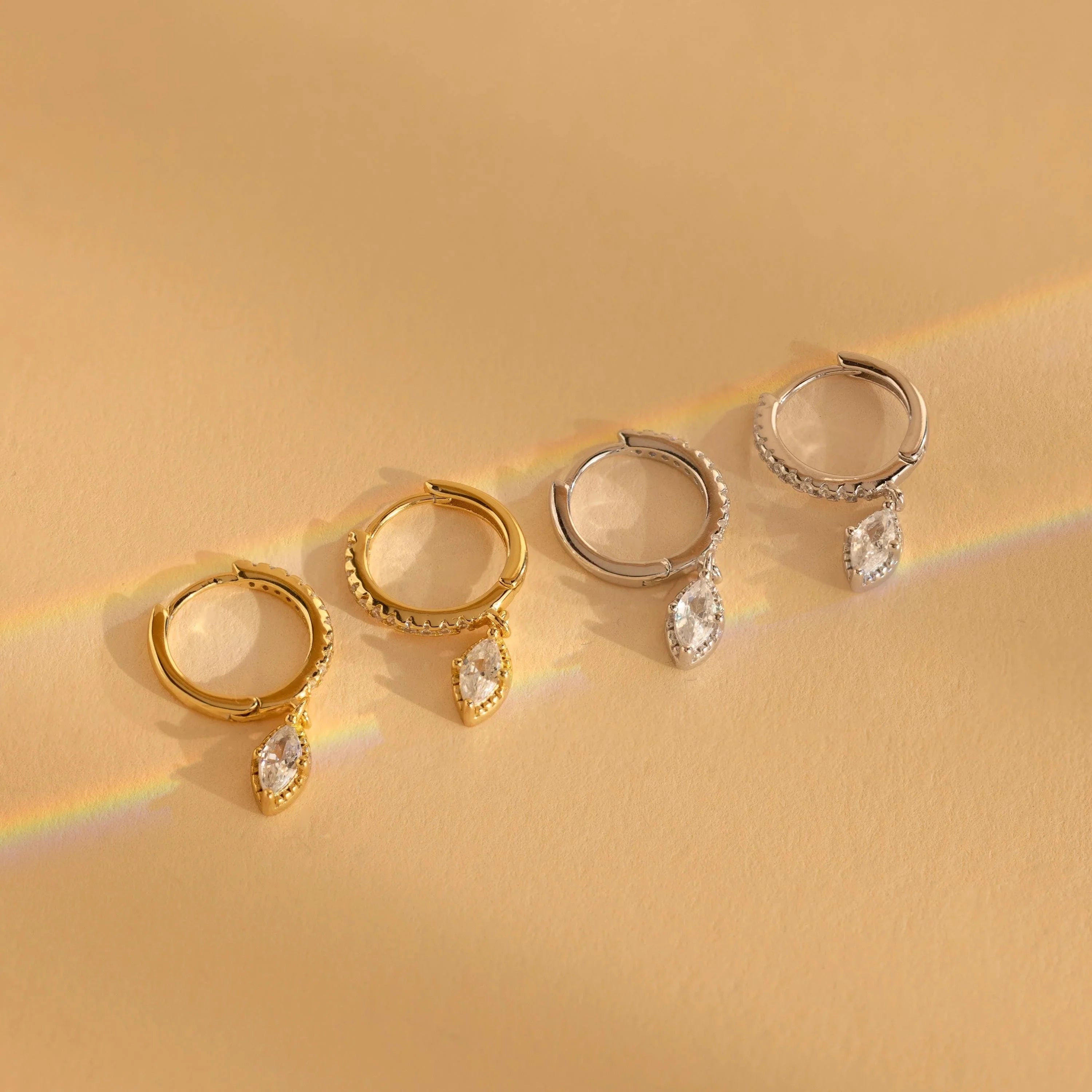 Marquise Glow Huggies