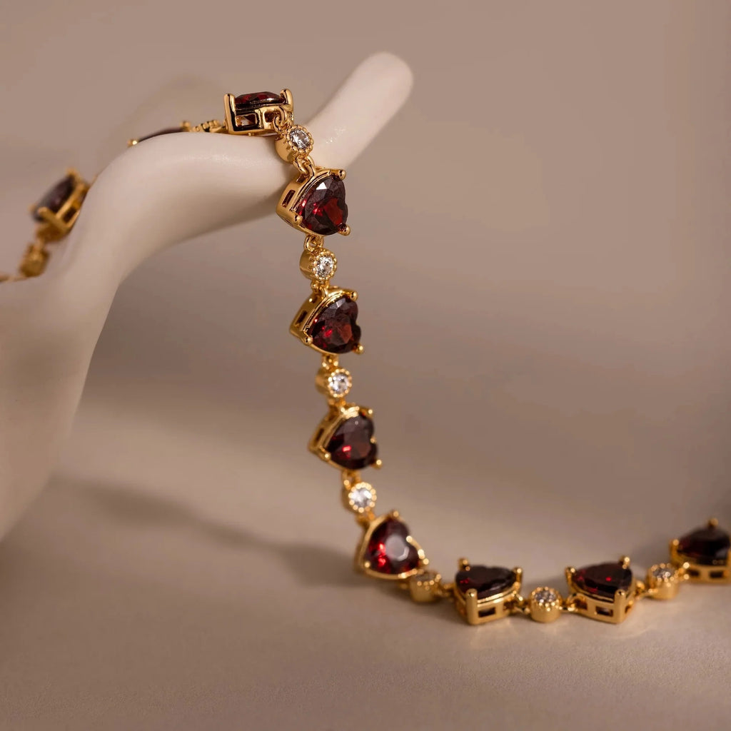 Aura Red Heart Bracelet