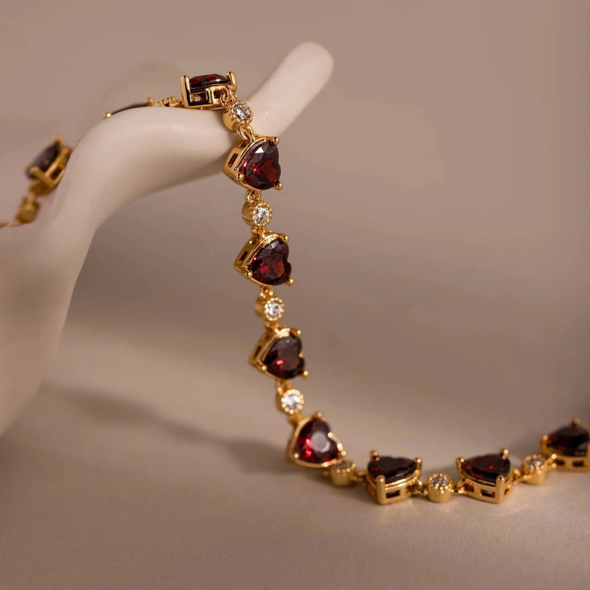 Aura Red Heart Bracelet