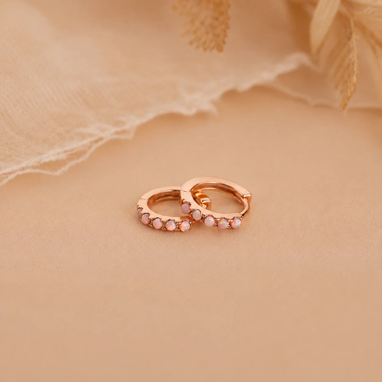 Pink Opal Huggies