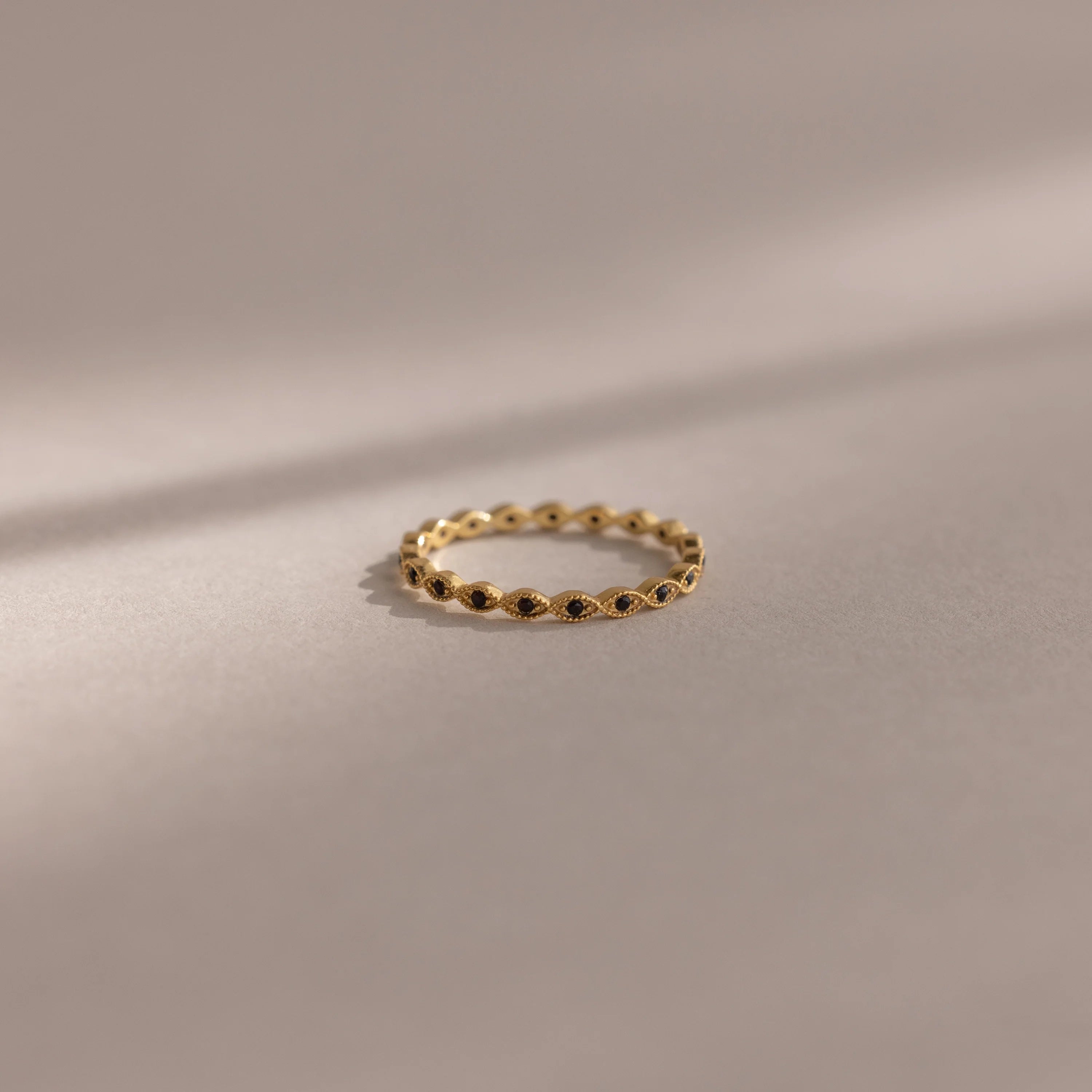 Dainty Marquise Birthstone Ring Silver 18K Gold Plated