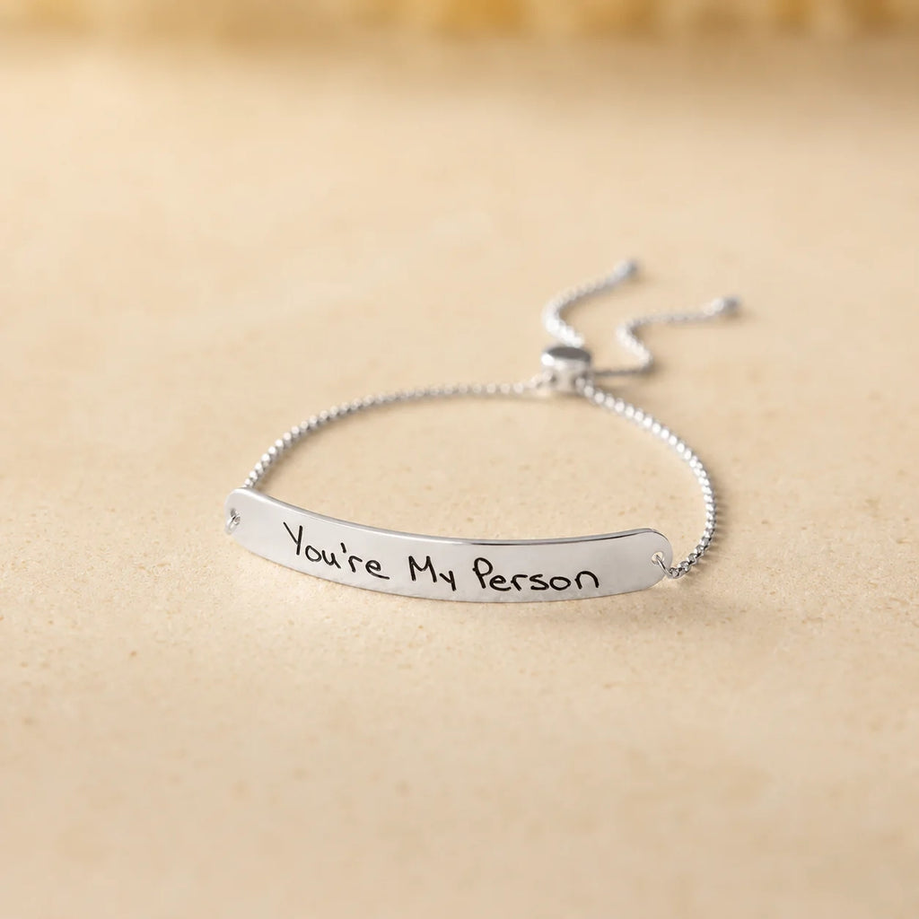 Slider Handwriting Bracelet