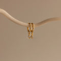 Ericka Birthstone Huggies Silver 18K Gold Plated