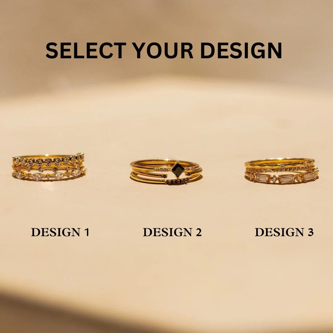 Diamond Stacking Ring Set