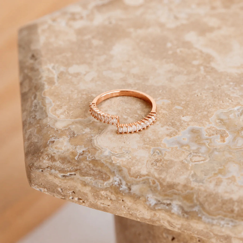Elora Baguette Wrap Ring