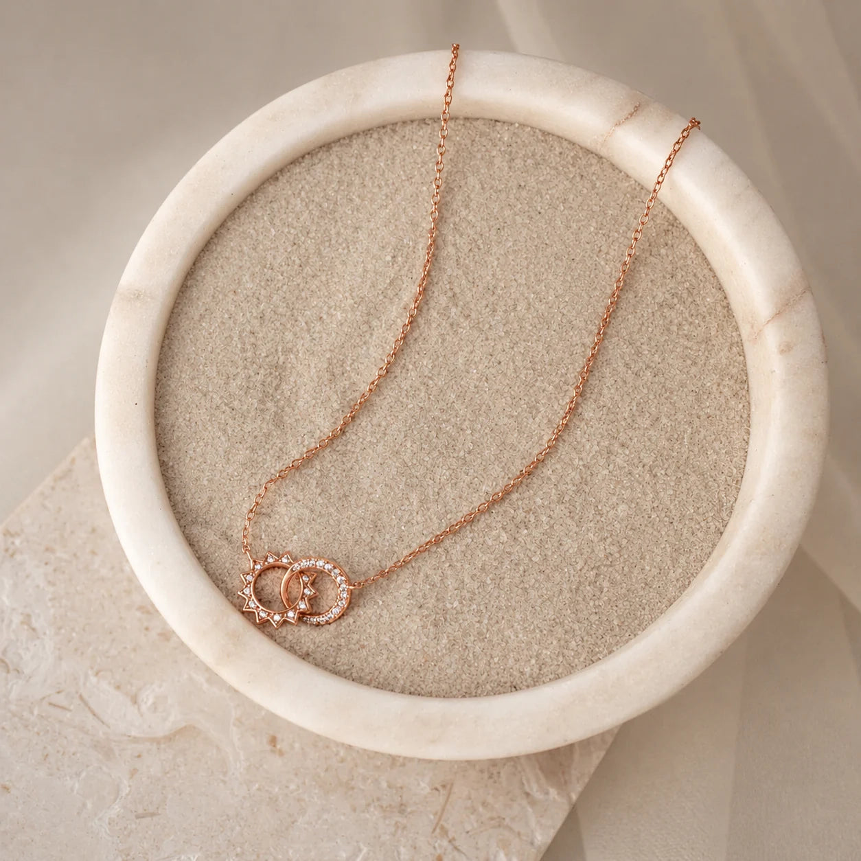 Sun & Moon Eternity Necklace