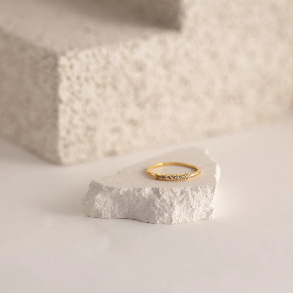 Elegant CZ Diamond Stackable Ring
