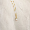Sage Diamond Necklace Silver 18K Gold Plated