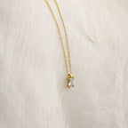 Sage Diamond Necklace Silver 18K Gold Plated