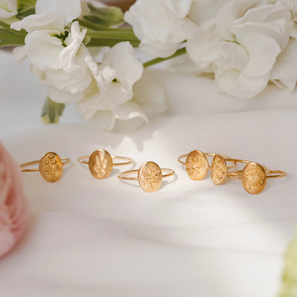 Birth Flower Ring
