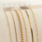 Essential Bracelet Chains Silver 18K Gold Plated