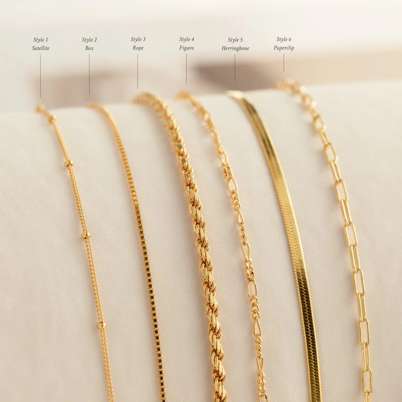 Essential Bracelet Chains Silver 18K Gold Plated