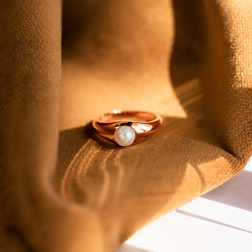 The Penelope Pearl Signet Ring