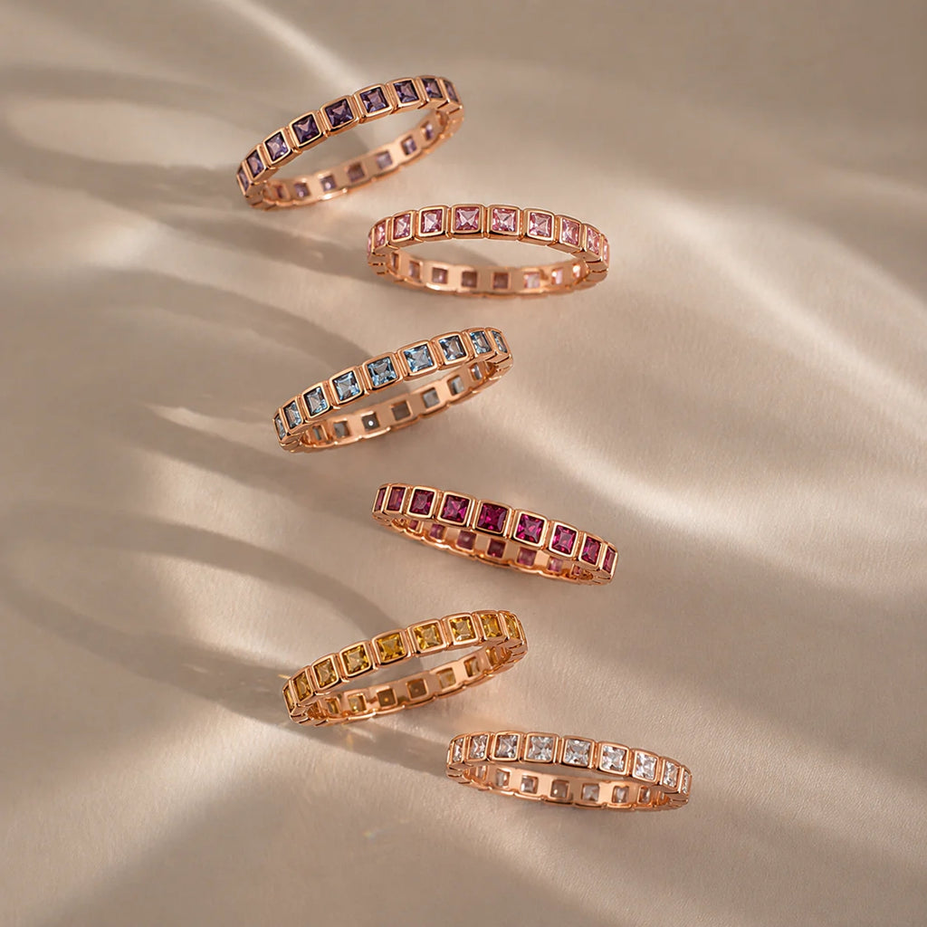 Alexandrite Infinity Bezel Ring