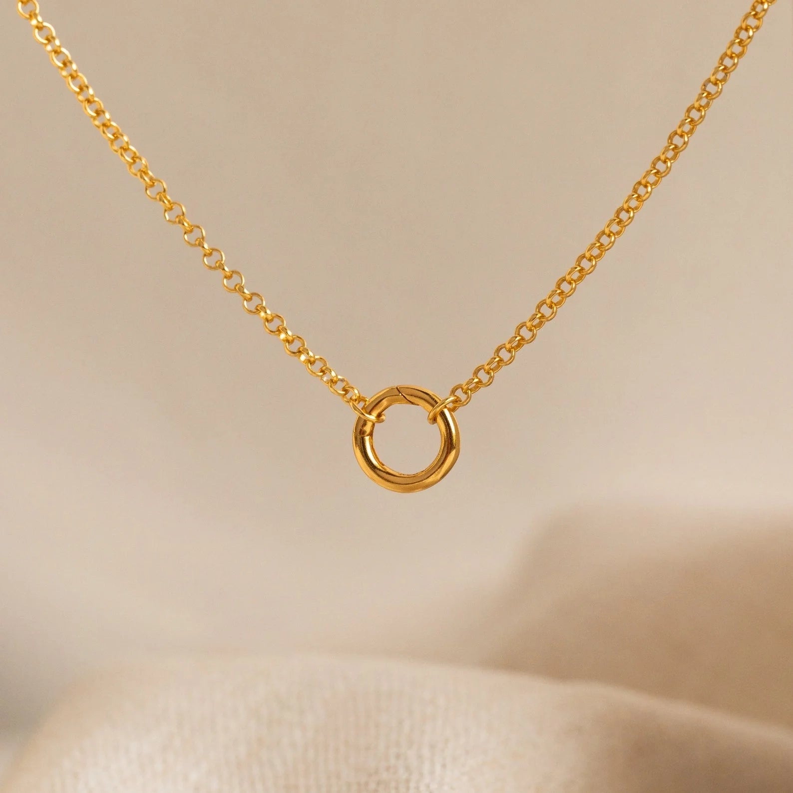 Versatile Minimalist Circle Necklace