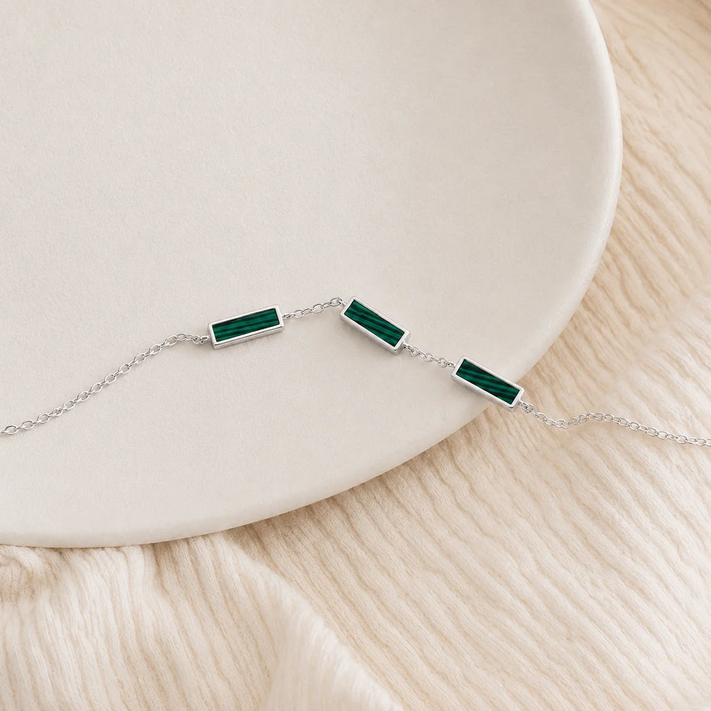 Malachite Bar Bracelet