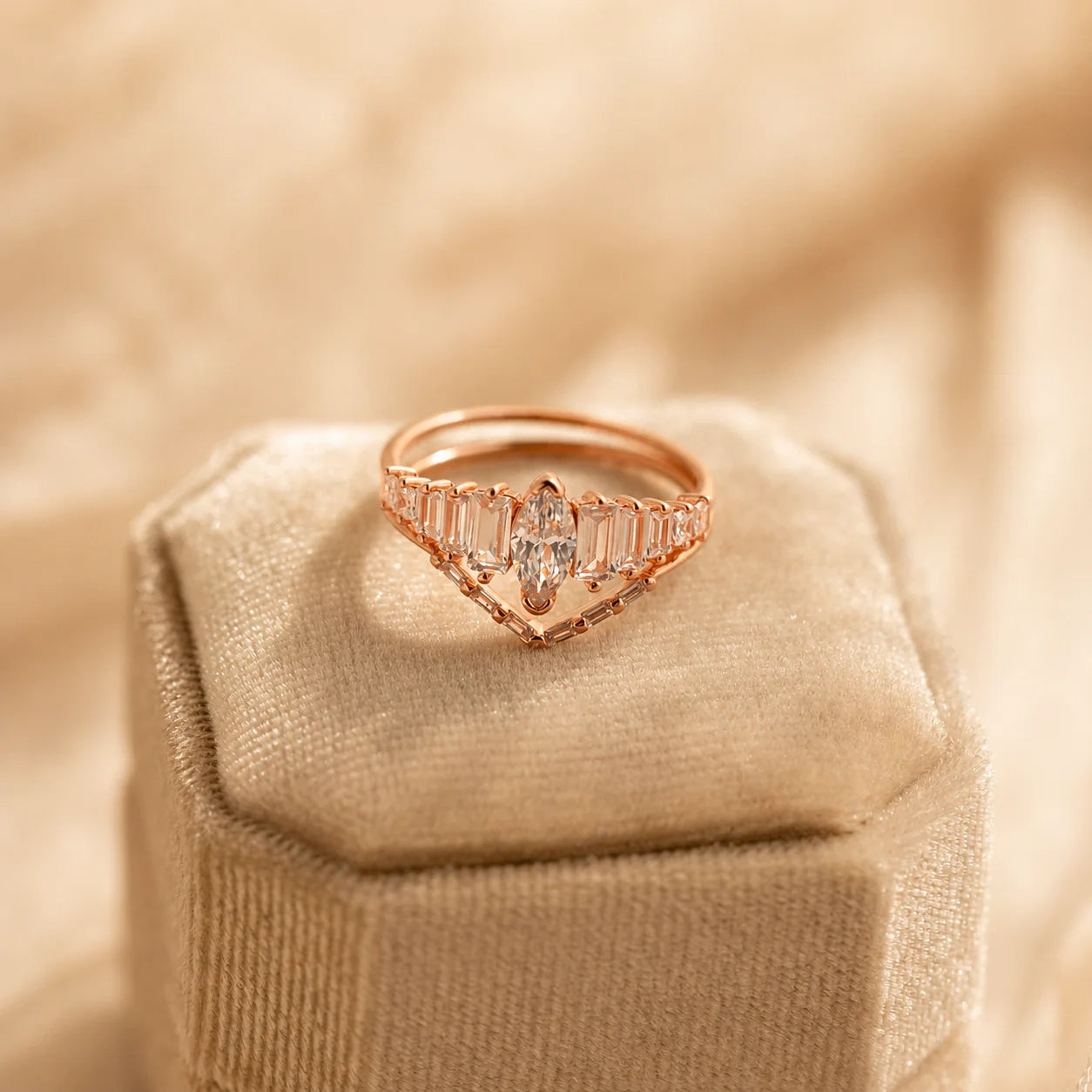 Art Deco Diamond Ring Set