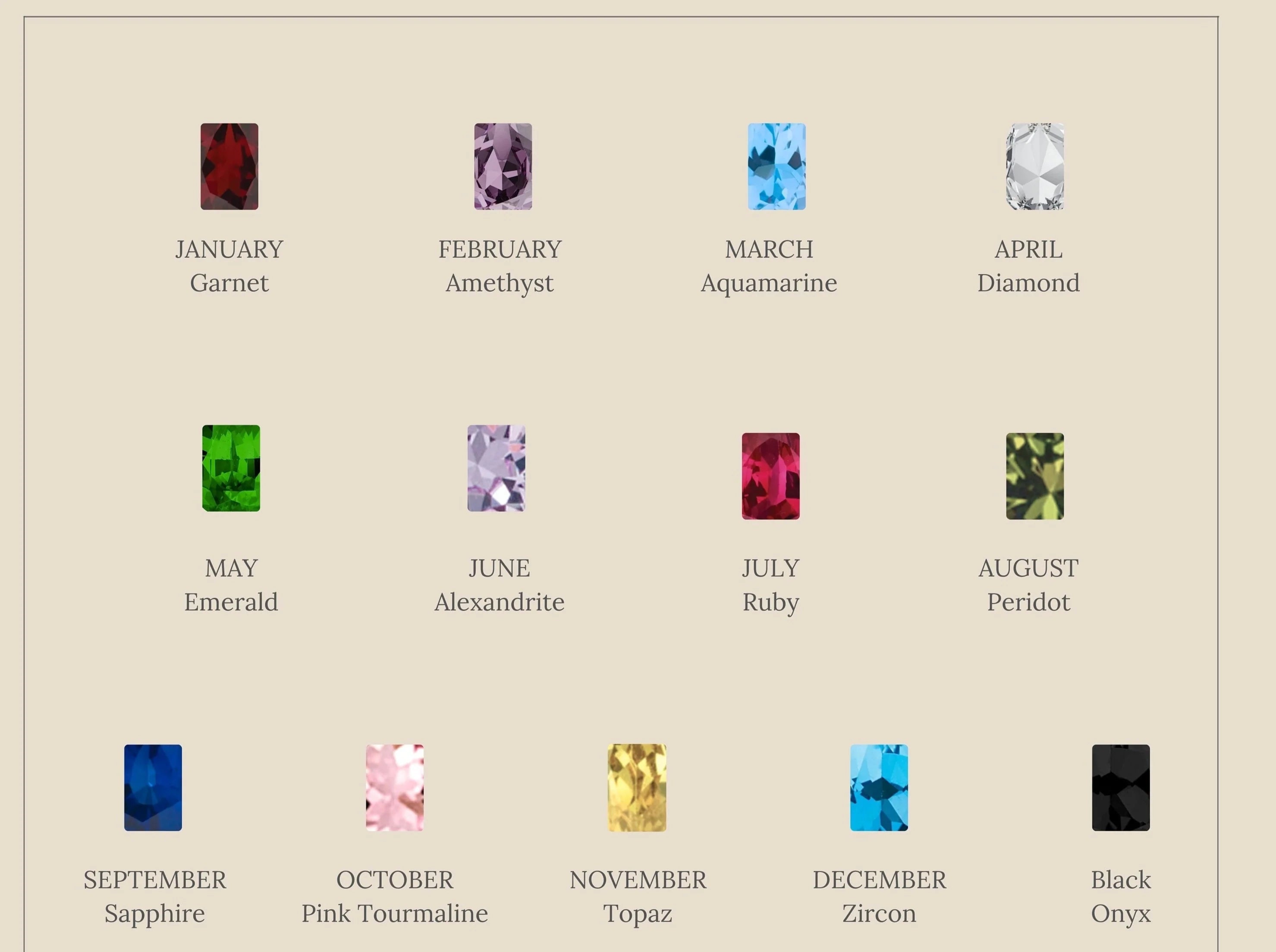 Toi et Moi Birthstone Necklace