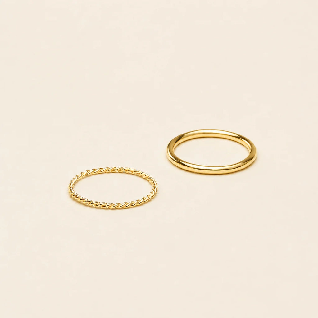 Minimalist Stacking Ring Set