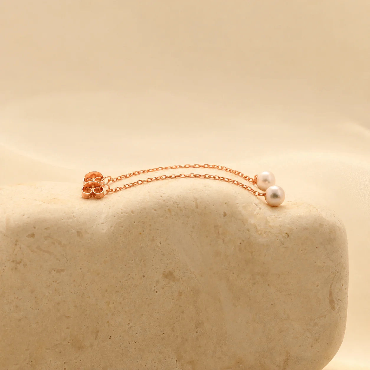 Pearl Chain Studs