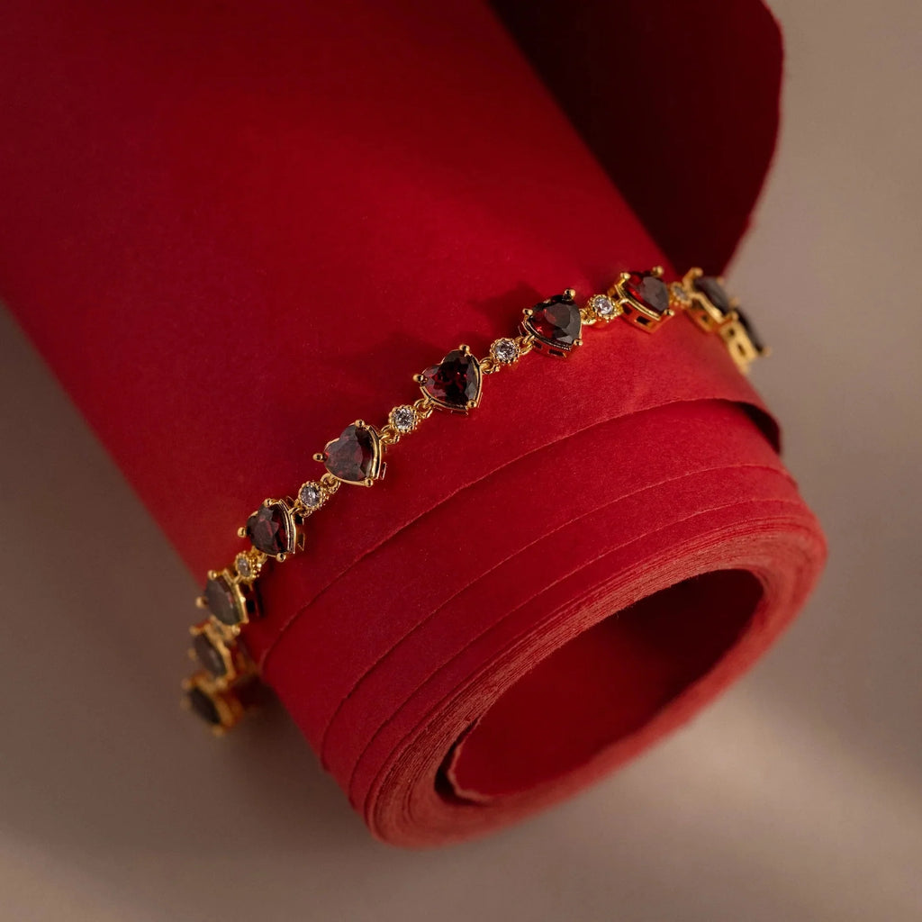 Aura Red Heart Bracelet