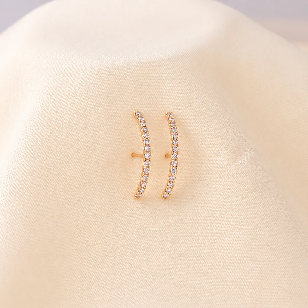 Pave Arc Studs