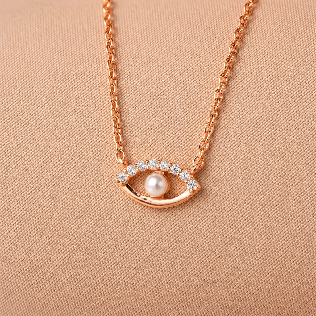 Guardian's Blessing: Evil Eye Diamond Necklace