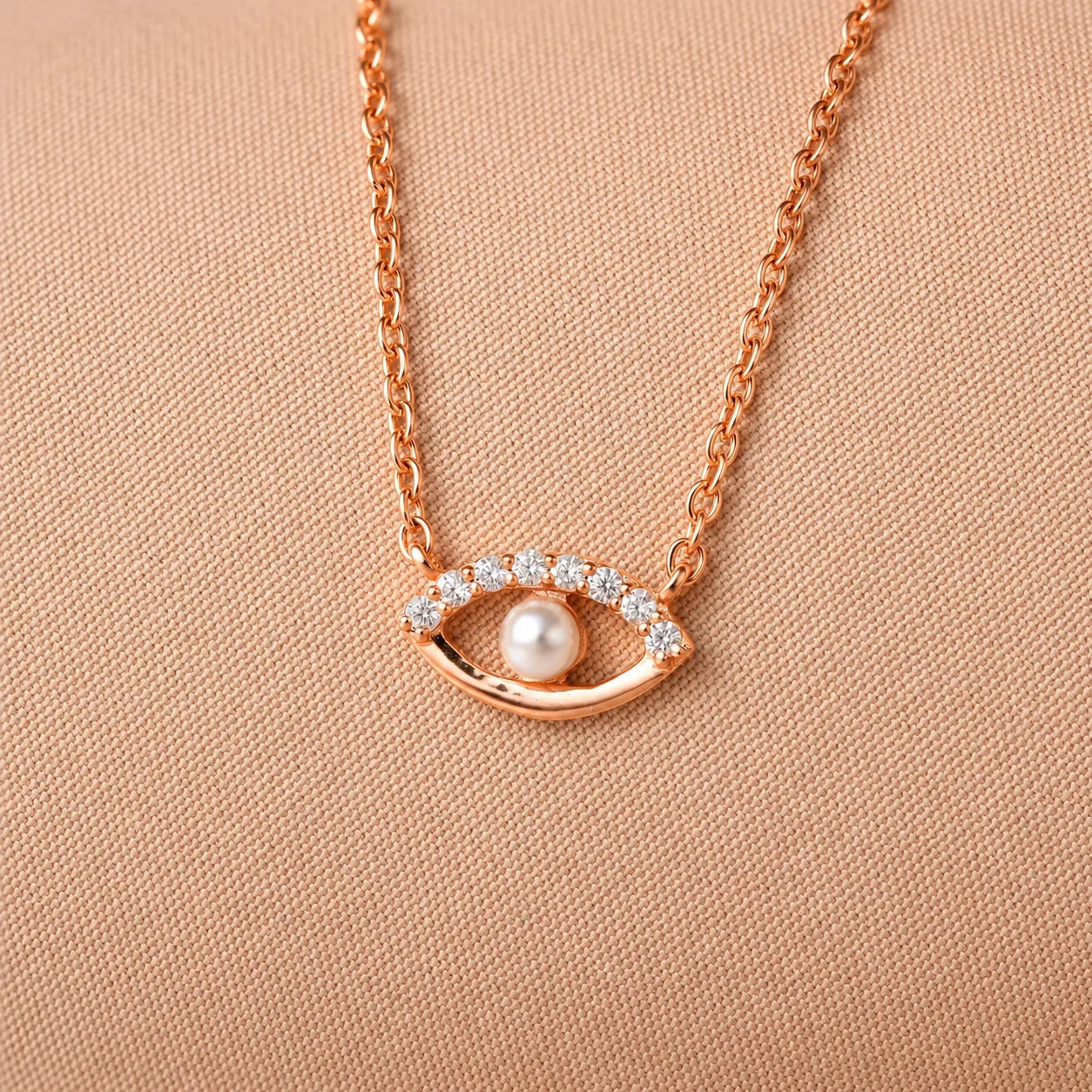Guardian's Blessing: Evil Eye Diamond Necklace