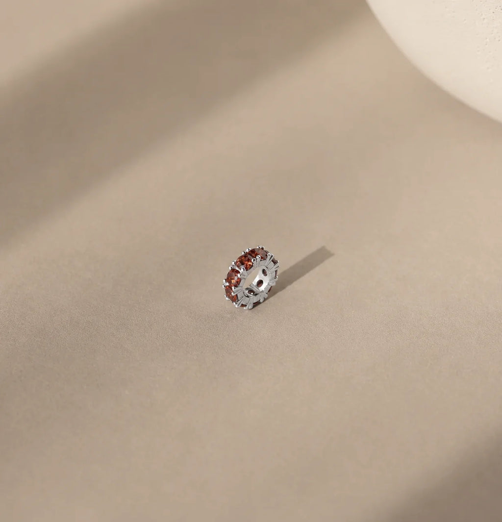 Garnet Eternity Charm