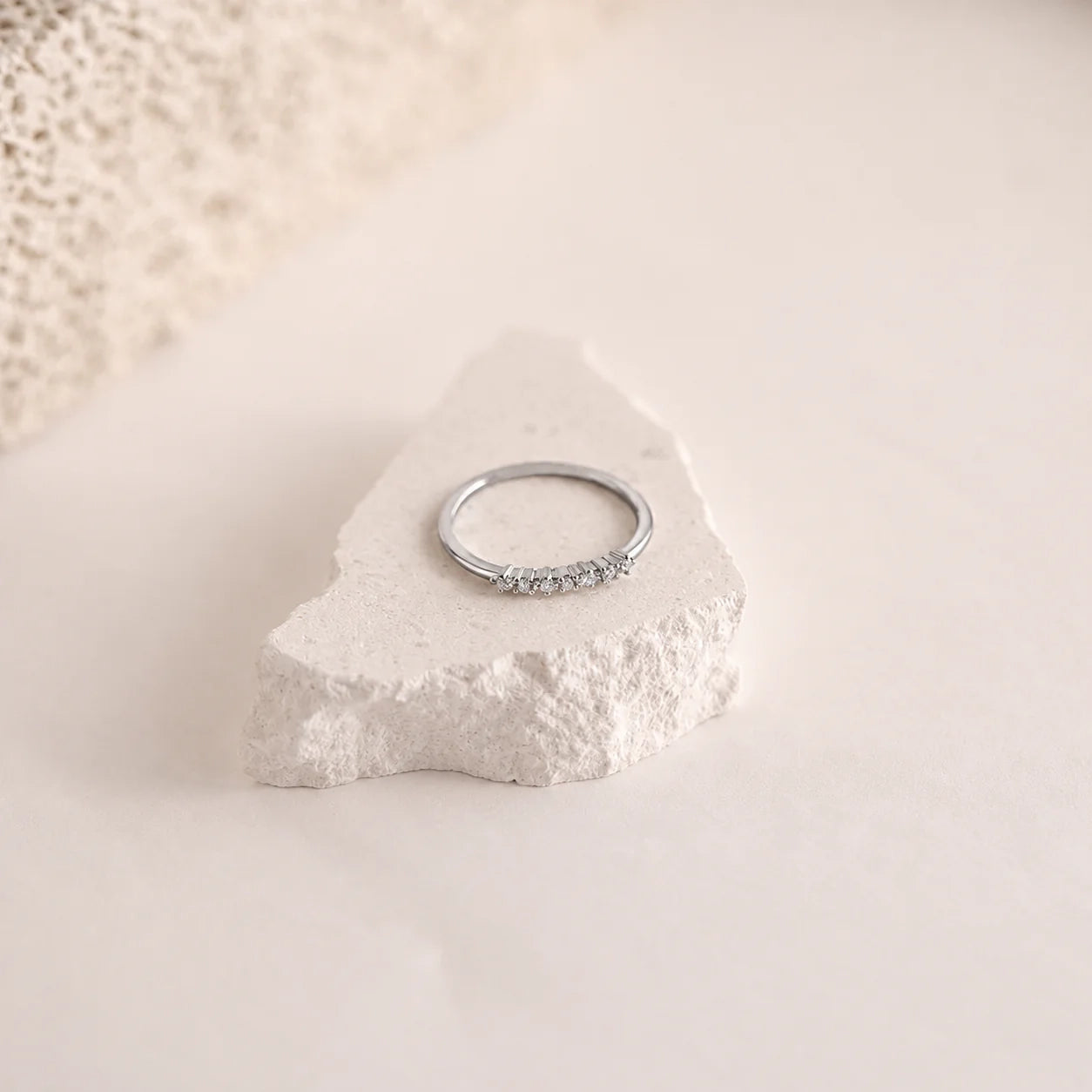 Elegant CZ Diamond Stackable Ring