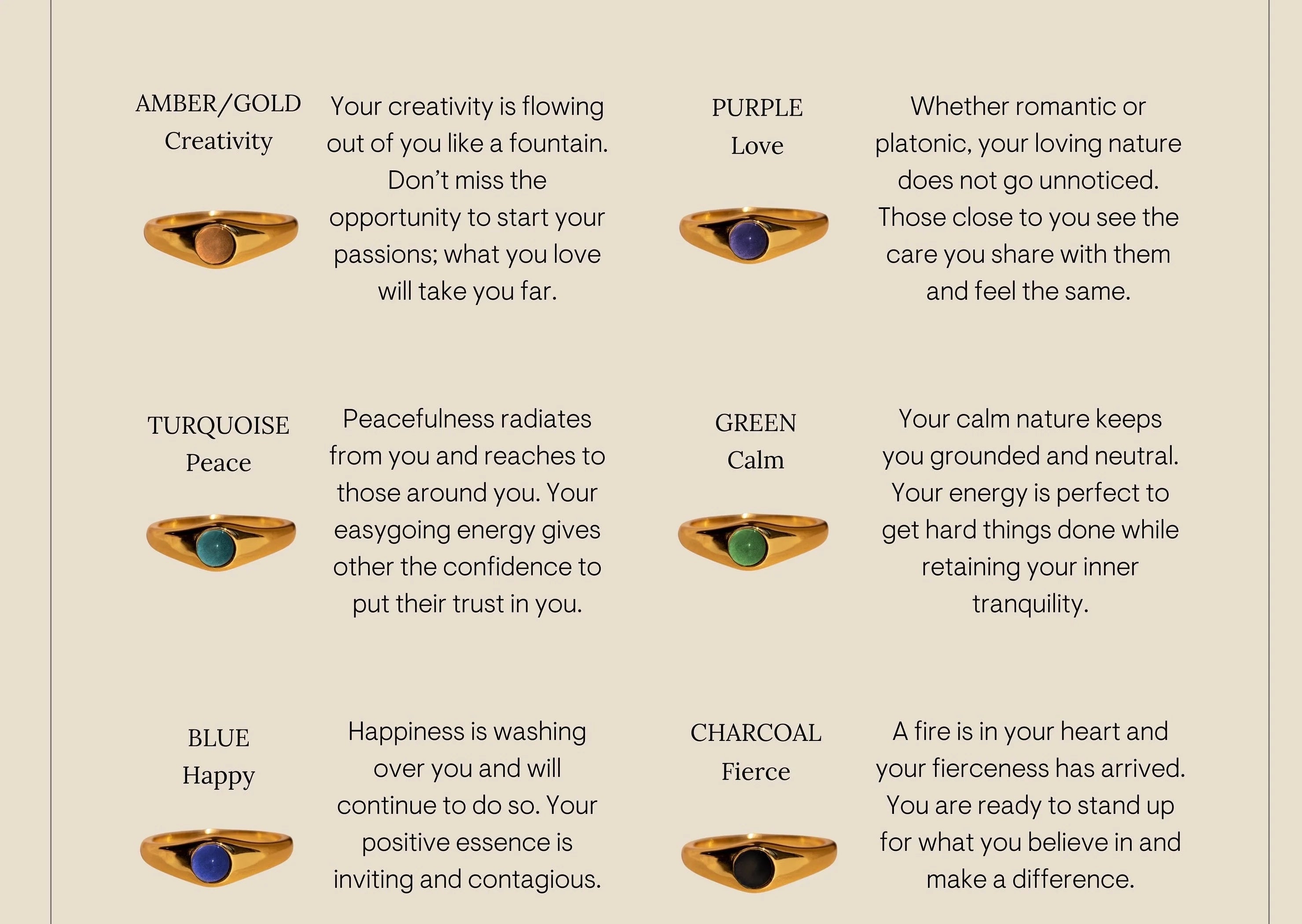 Subtle Elegance: Mini Signet Mood Ring