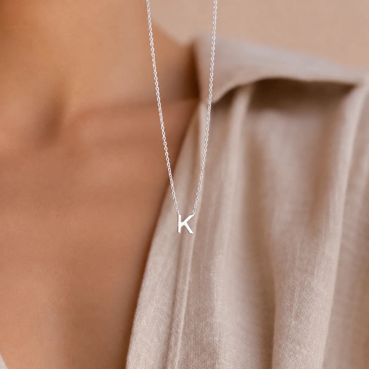 Dainty Initial Necklace