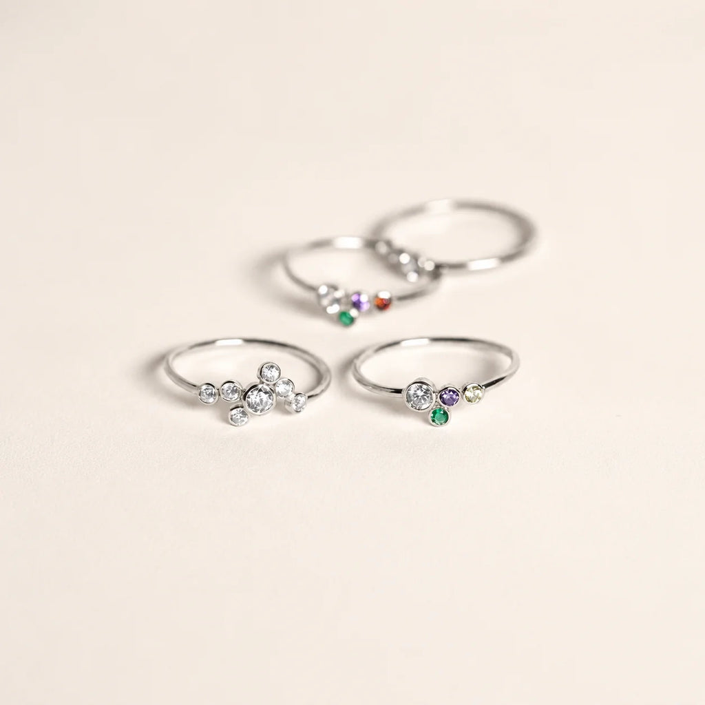 Cluster Birthstone Ring