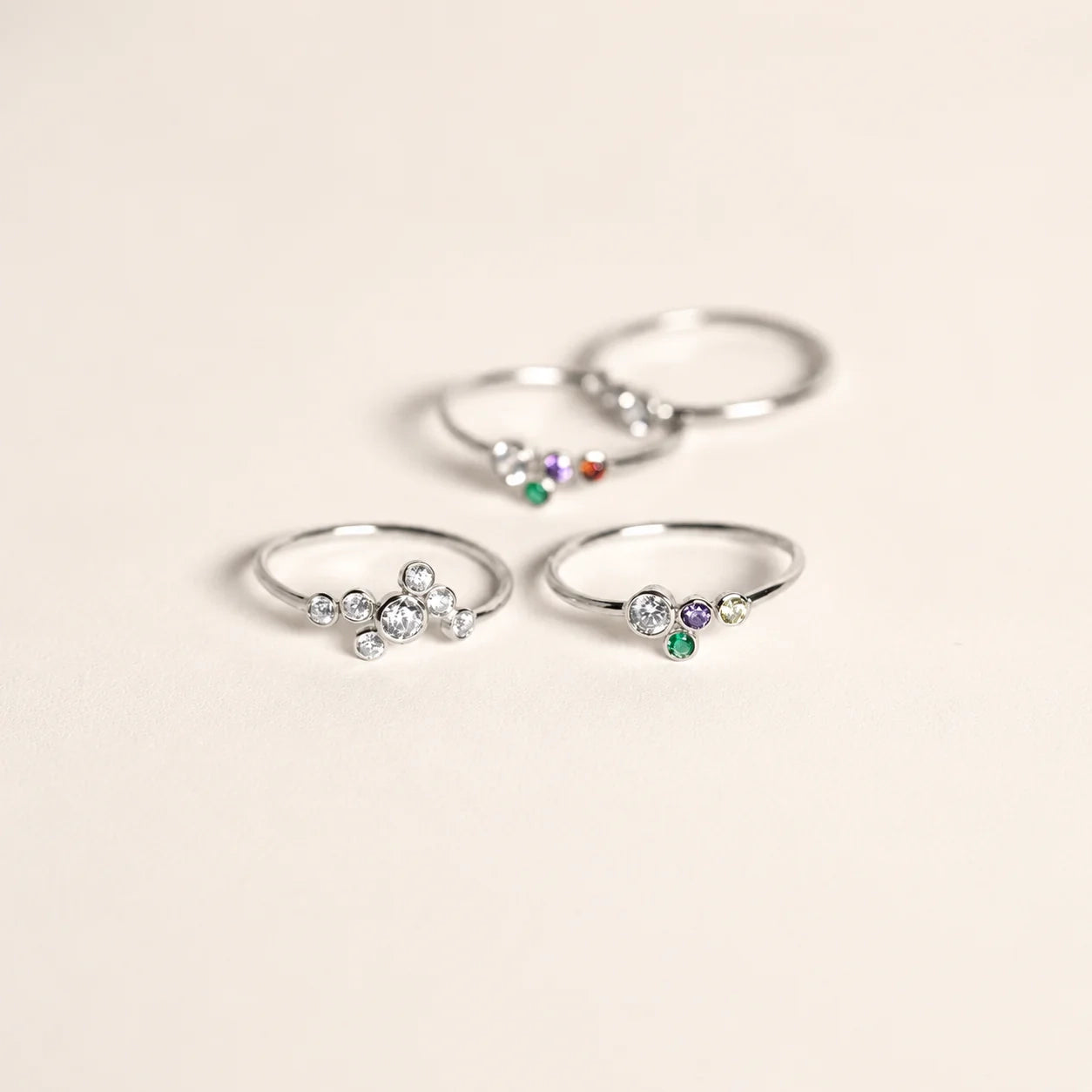 Cluster Birthstone Ring