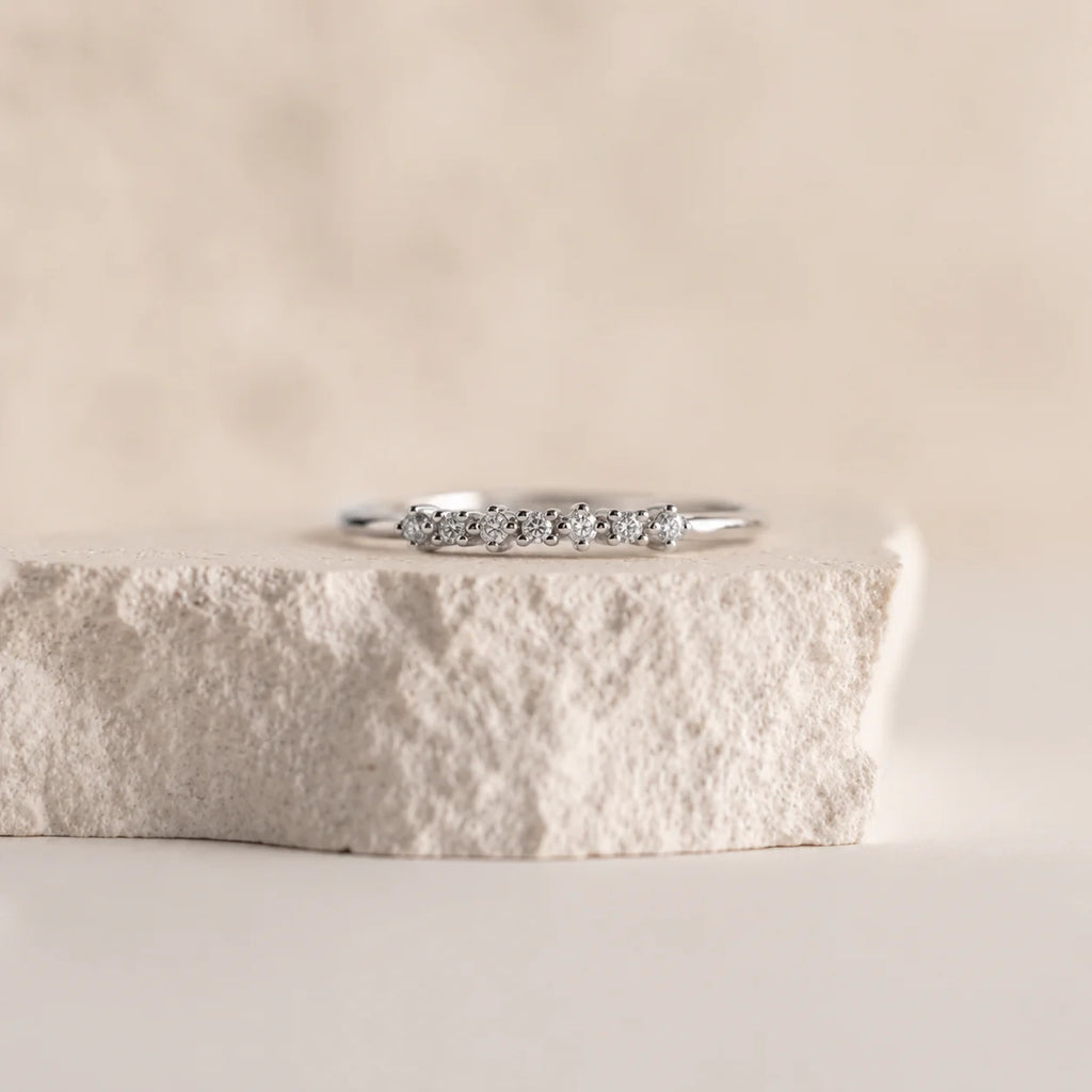 Elegant CZ Diamond Stackable Ring