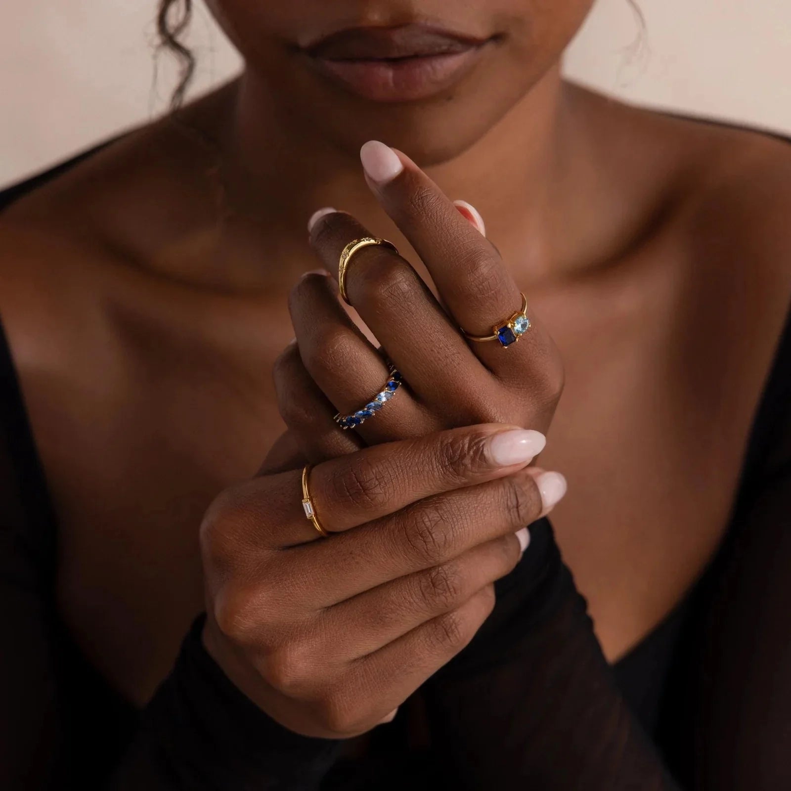 Sea Mist Marquise Ring