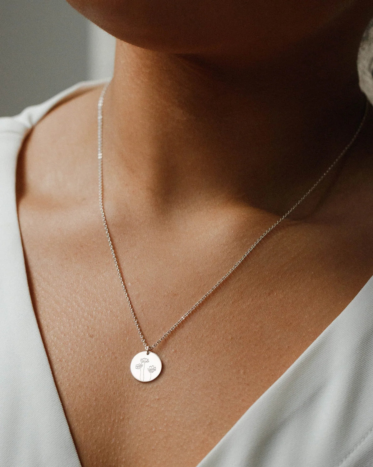 Birth Flower Necklace