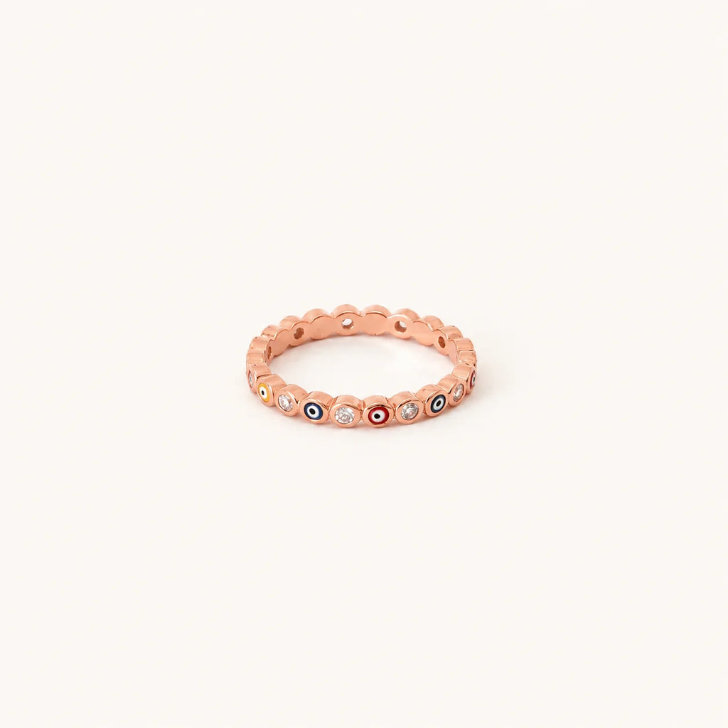 Guardian of Omens: The Rainbow Evil Eye Ring
